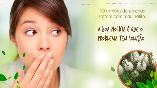 50 milhões de pessoas sofrem com o mau hálito. A boa notícia é que o problema tem solução!