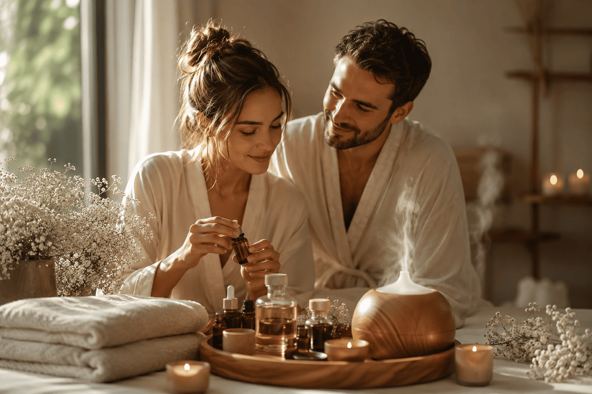 Aromaterapia para casais: como criar rituais de bem-estar a dois com óleos