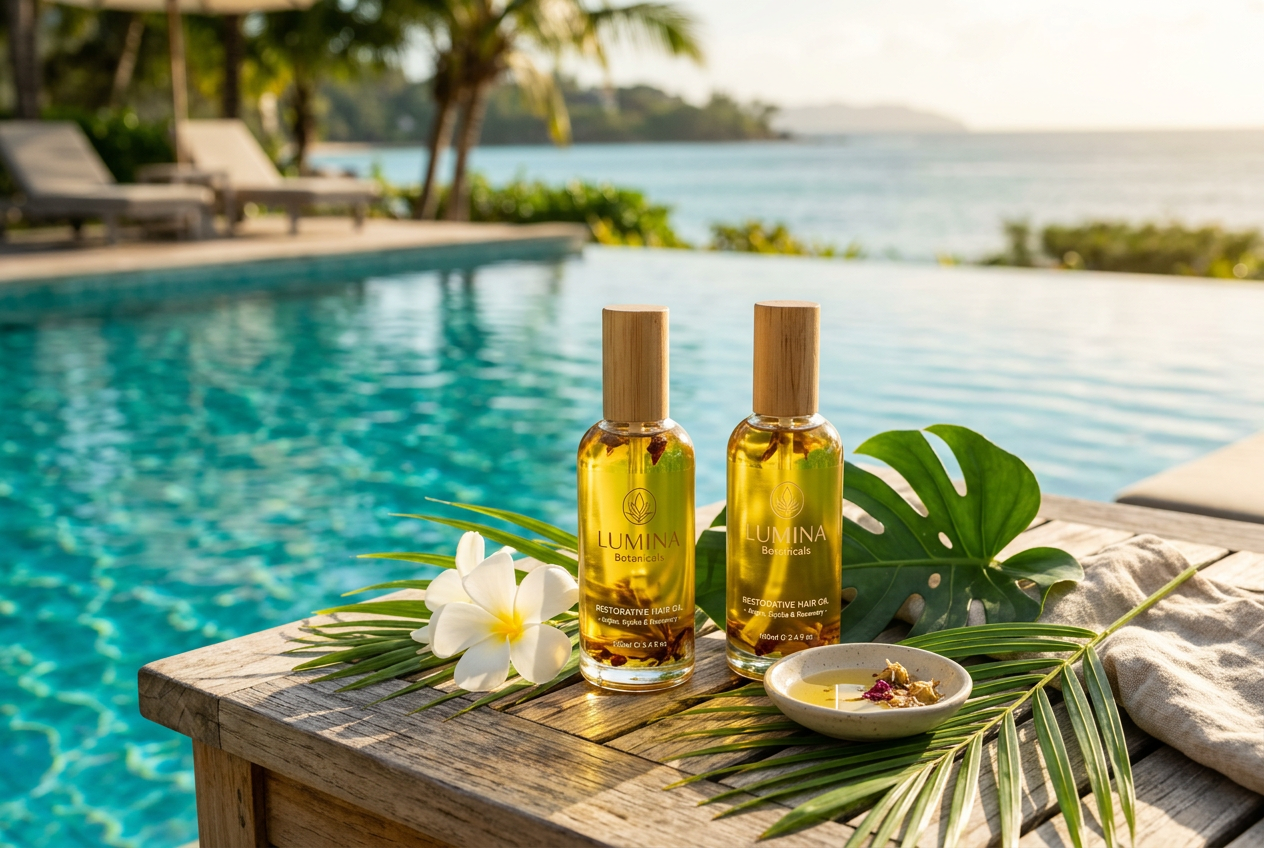 Óleo antes da piscina e do mar: o truque do