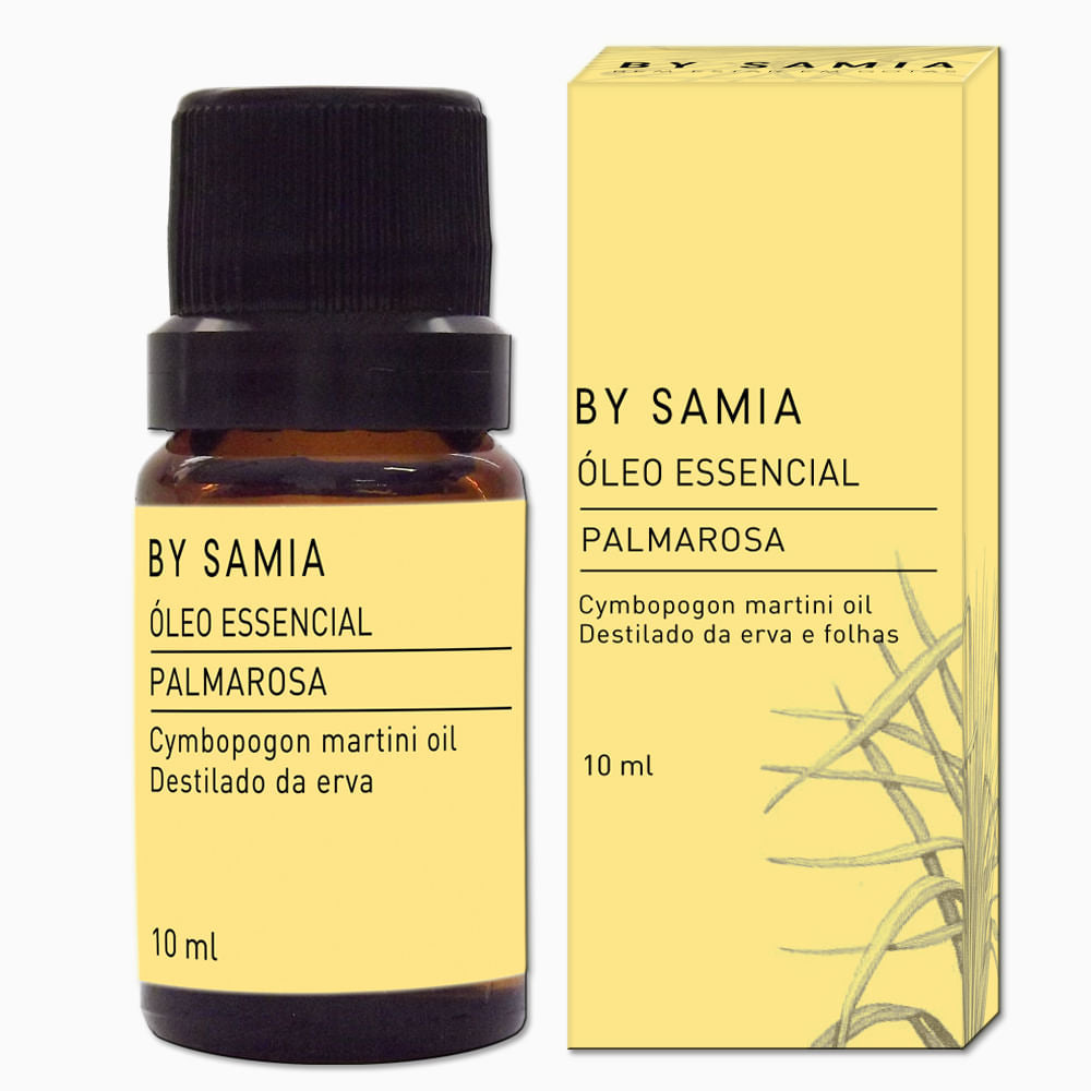 Óleo Essencial de Palmarosa - By Samia - Frasco com 10ml