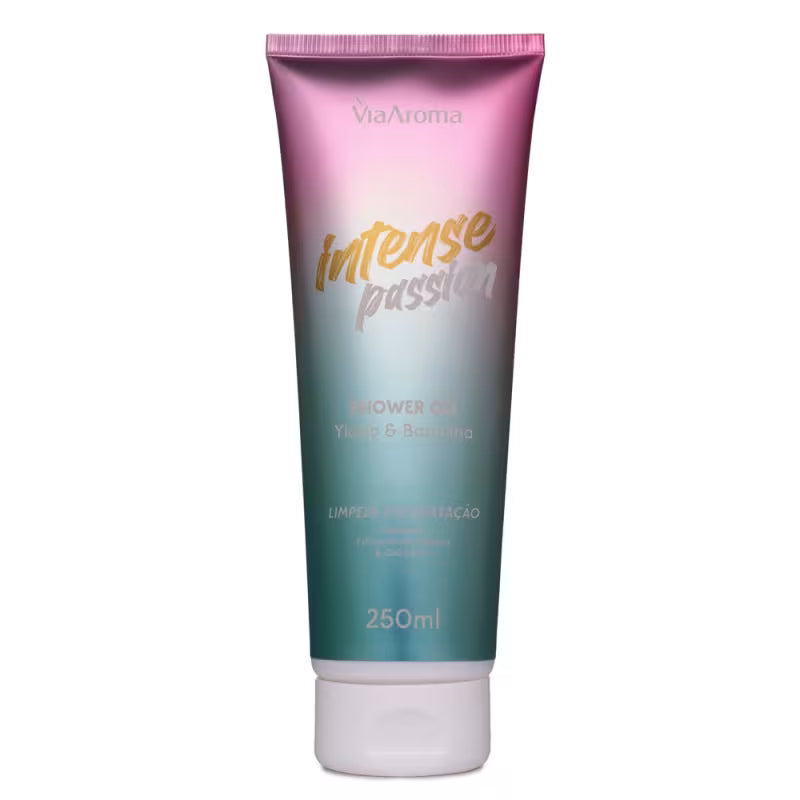 Shower Gel Desodorante Intense Passion - Via Aroma - Frasco com 250ml