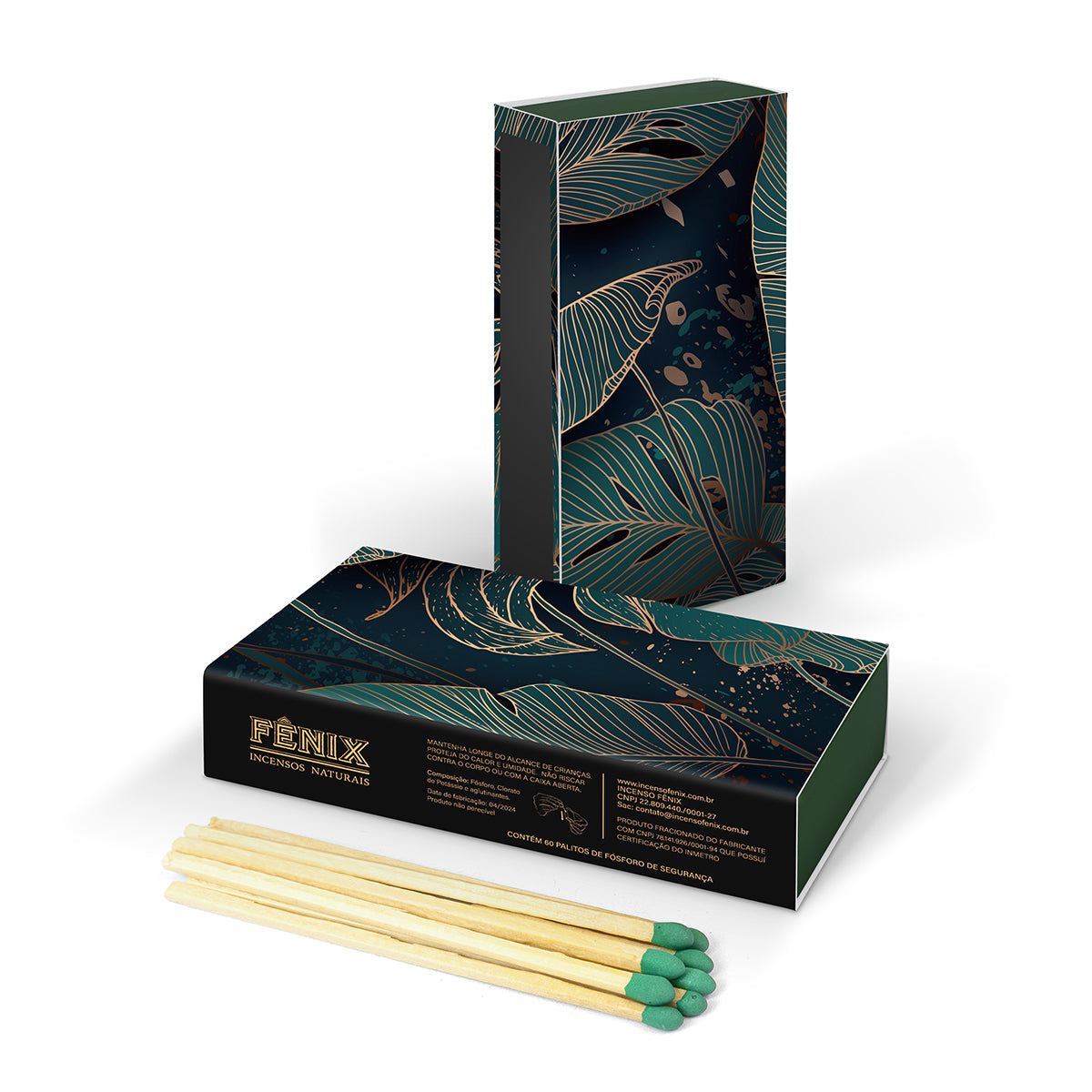 Caixa de Fósforos Floresta - 60 palitos - Fênix