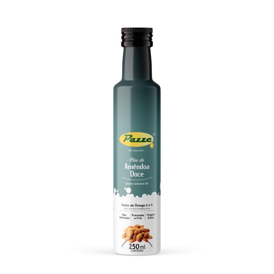 Óleo de Amêndoa Doce - Pazze - Frasco com 250ml - Mundo dos Óleos