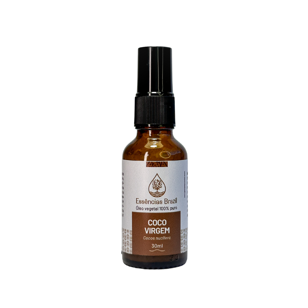 Óleo Vegetal de Coco Virgem - Essências Brazil - Frasco com 30ml