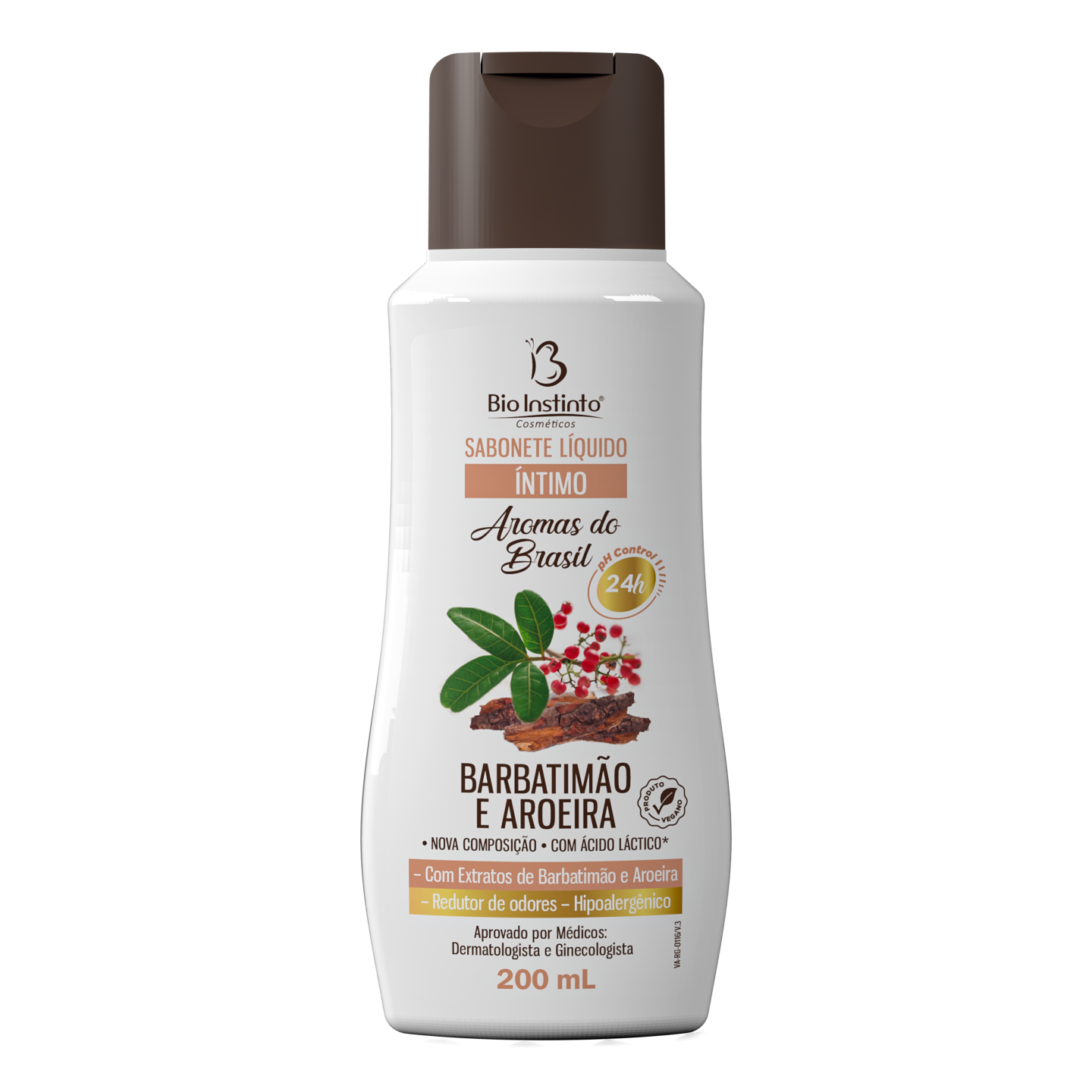 Sabonete Líquido Íntimo Barbatimão e Aroeira - Bio Instinto - 200ml