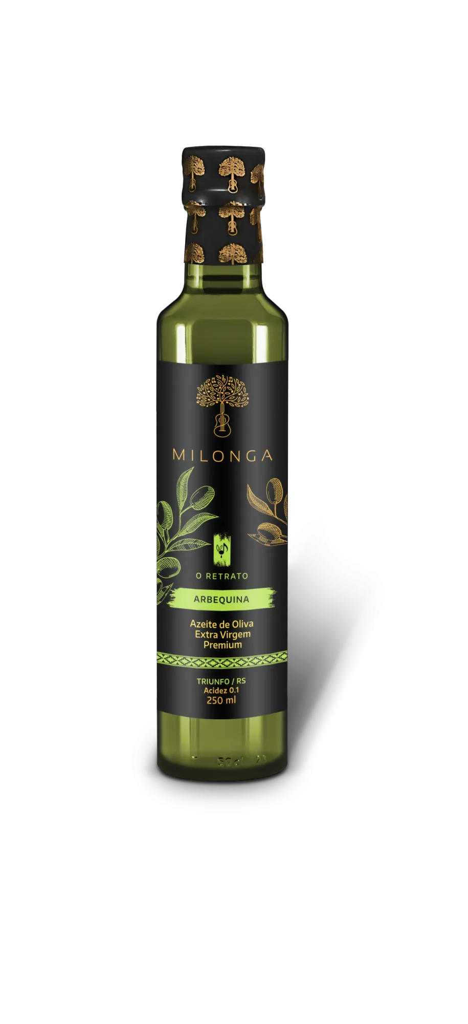 Azeite de Oliva Extra Virgem Arbequina - Milonga - Frasco com 250ml