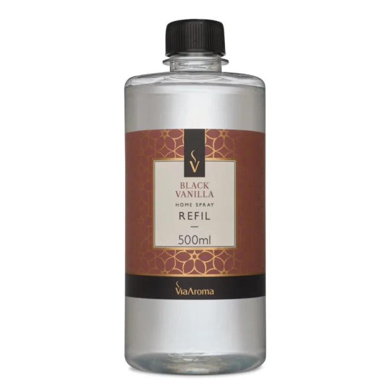 Refil Home Spray Black Vanilla Via Aroma - 500ml