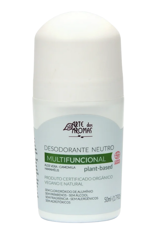Desodorante Roll On Neutro Multifuncional - Arte dos Aromas - Frasco com 50ml