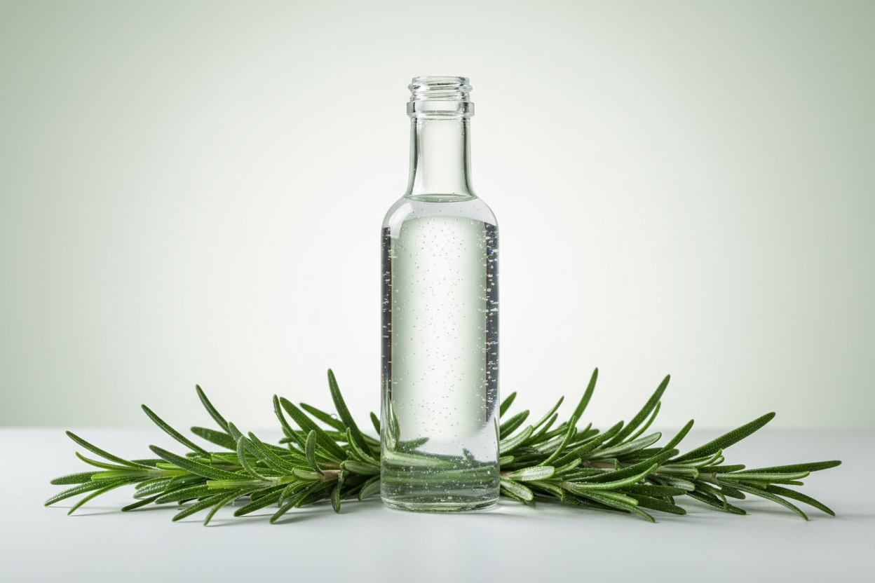 Essência de Alecrim
Fragrância herbal revigorante com notas frescas e estimulantes para cosméticos e ambientes energizantes
Nome Técnico: Essência Aromática de Alecrim
NCM: 3302.90.90
sem texto na imagem
Composição: Mistura de fragrâncias sintéticas e naturais inspiradas no aroma do alecrim (*Rosmarinus officinalis*), diluídas em base solúvel (ex: propilenoglicol)
Outros Nomes: Essência Herbal de Alecrim, Aroma de Rosmarinus