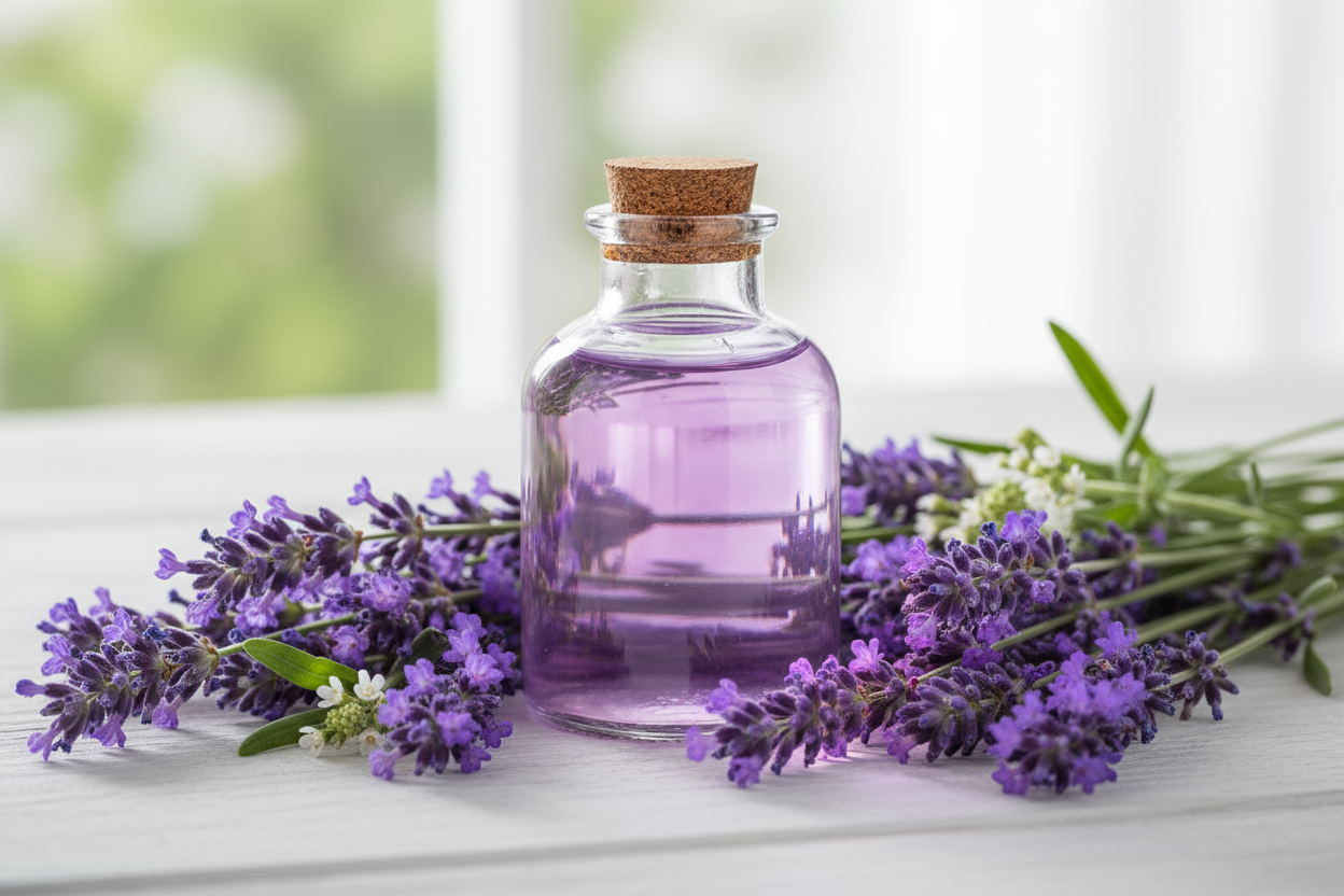 Essência de Alfazema
Fragrância floral e calmante para cosméticos, higiene pessoal e aromatização de ambientes
Nome Técnico: Essência aromática de Alfazema
NCM: 3302.90.90
Composição: Mistura de fragrâncias naturais e sintéticas diluídas em veículo solúvel (ex: propilenoglicol)
sem texto na imagem
Outros Nomes: Lavanda Tradicional, Lavanda Inglesa, Lavandula