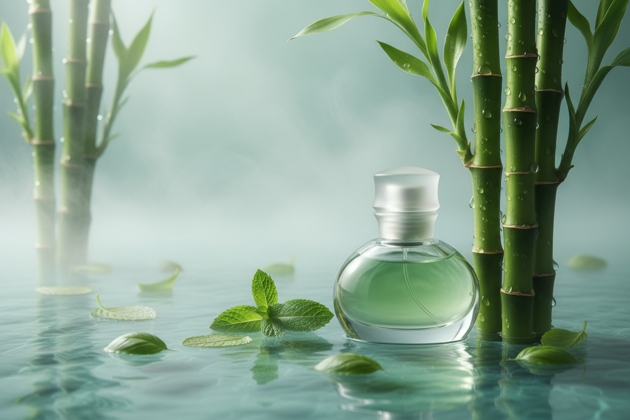 Essência de Bambu
Aroma herbal, aquático e fresco para perfumaria, cosméticos e aromatização de ambientes
Tipo de Produto: Essência aromática sintética
Finalidade: Perfumaria fina, difusores, cosméticos, velas e aromatizadores
sem texto na imagem
INCI Name: Fragrance (Parfum)
NCM: 3302.90.90