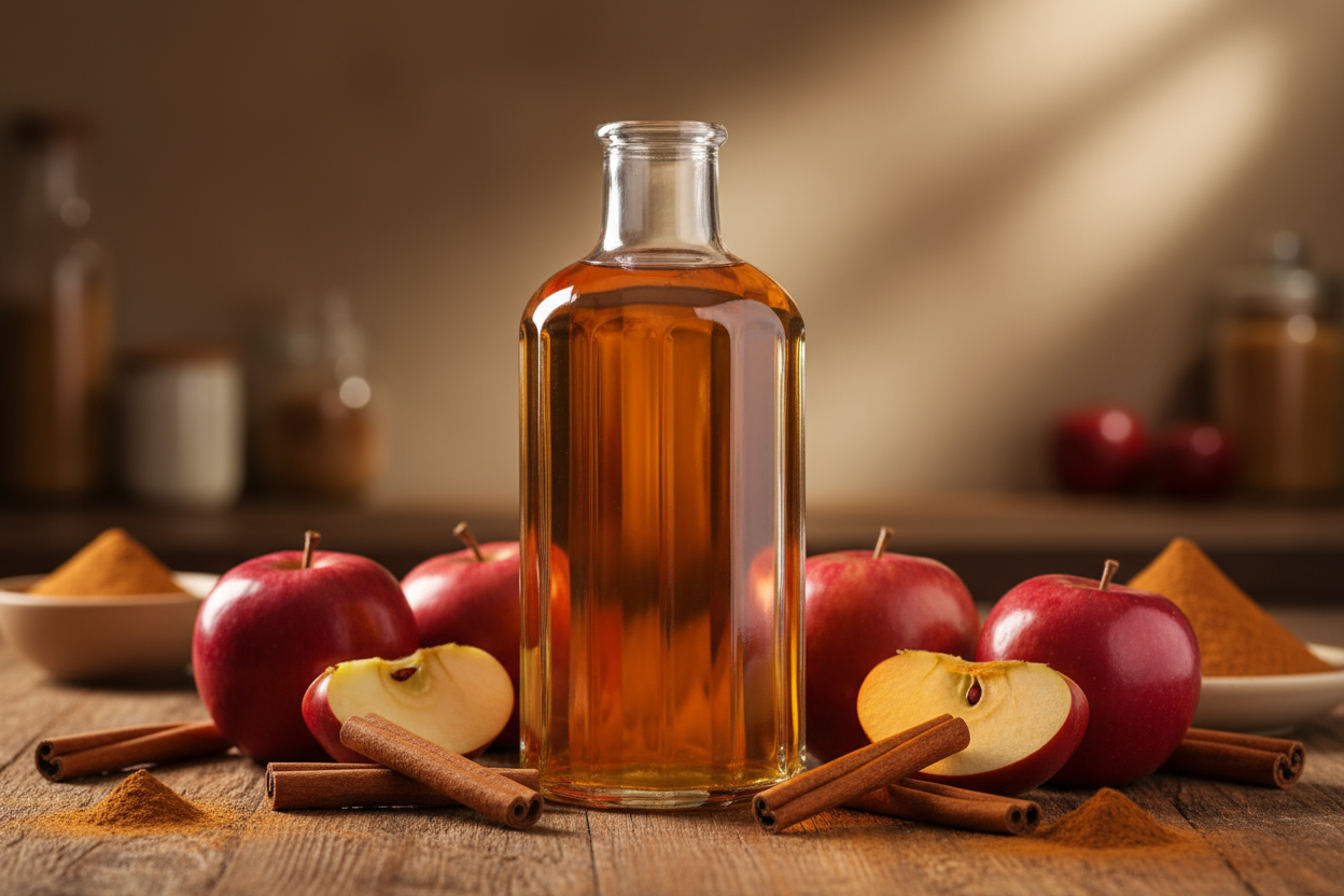 Essência de Maçã com Canela
Fragrância frutada e especiada para aplicações cosméticas, aromáticas e industriais
Nome Técnico: Essência aromática de maçã com canela
NCM: 3302.90.90
Composição Básica: Mistura de fragrâncias sintéticas e naturais, com veículo solúvel (geralmente propilenoglicol)
Método de Produção: Combinação e balanceamento de compostos aromáticos em base líquida
Outros Nomes Populares: Essência de Maçã e Canela, Fragrância Apple Cinnamon
sem texto na imagem