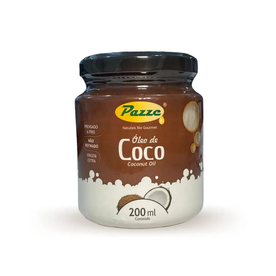 Óleo de Coco Extra Virgem - Pazze - Frasco com 200ml - Mundo dos Óleos