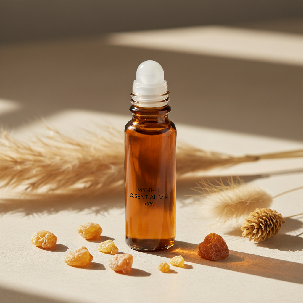 Óleo Essencial de Mirra 10% - Roll-on - Frasco com 10 mL