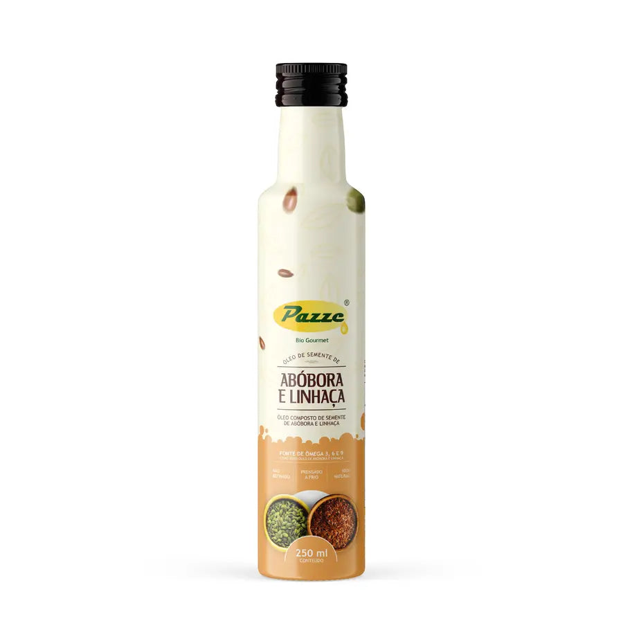 Óleo de Semente de Abobora e Linhaça - Pazze - Frasco com 250ml