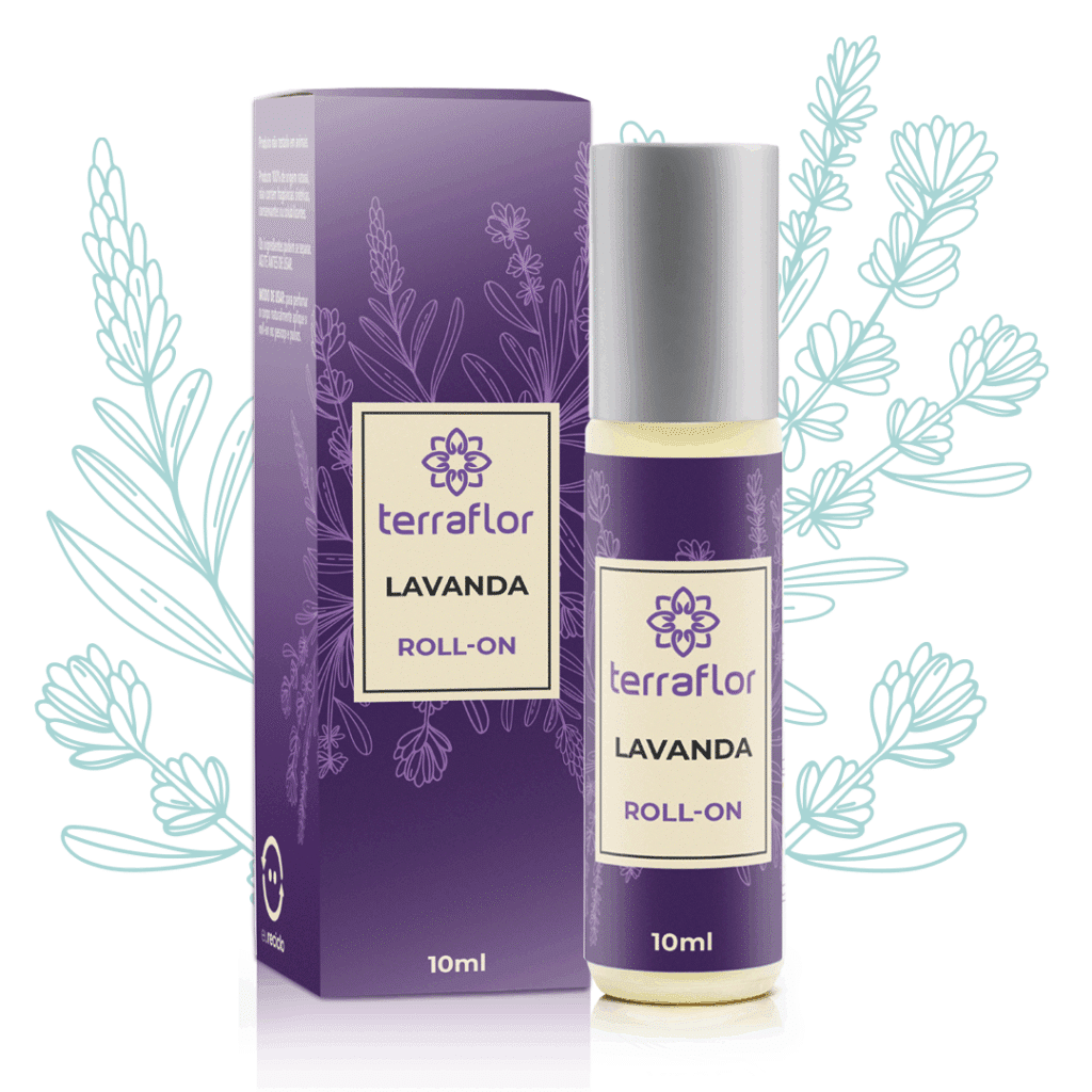 Roll-on de Lavanda - Terra Flor - Frasco com 10ml