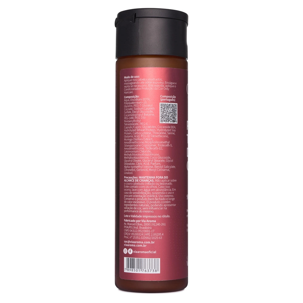 Shampoo Proteção da Cor - Only Haircare - Via Aroma - Frasco com 250ml