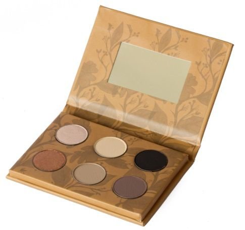 Paleta de Sombra 6 Cores Terrena Orgânica Natural Vegana - Cativa - Frasco com 9g - Mundo dos Óleos