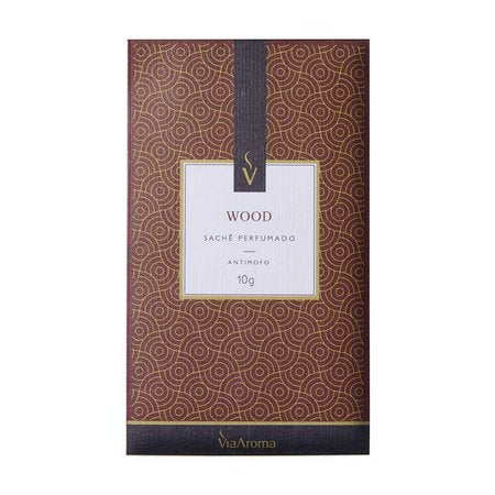 Sachê Perfumado 10g - Wood - Via Aroma - Mundo dos Óleos
