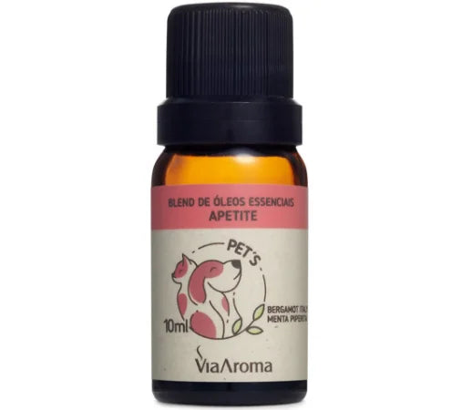 Blend de Óleos Essenciais Para Pets (Apetite) Via Aroma - Frasco com 10ml - Mundo dos Óleos