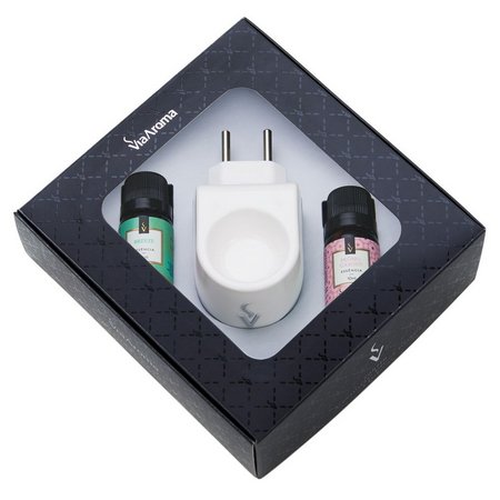 Aromatizador Kit Presente Standard com Essências - Peonia Garden e Breeze - Via Aroma - Mundo dos Óleos