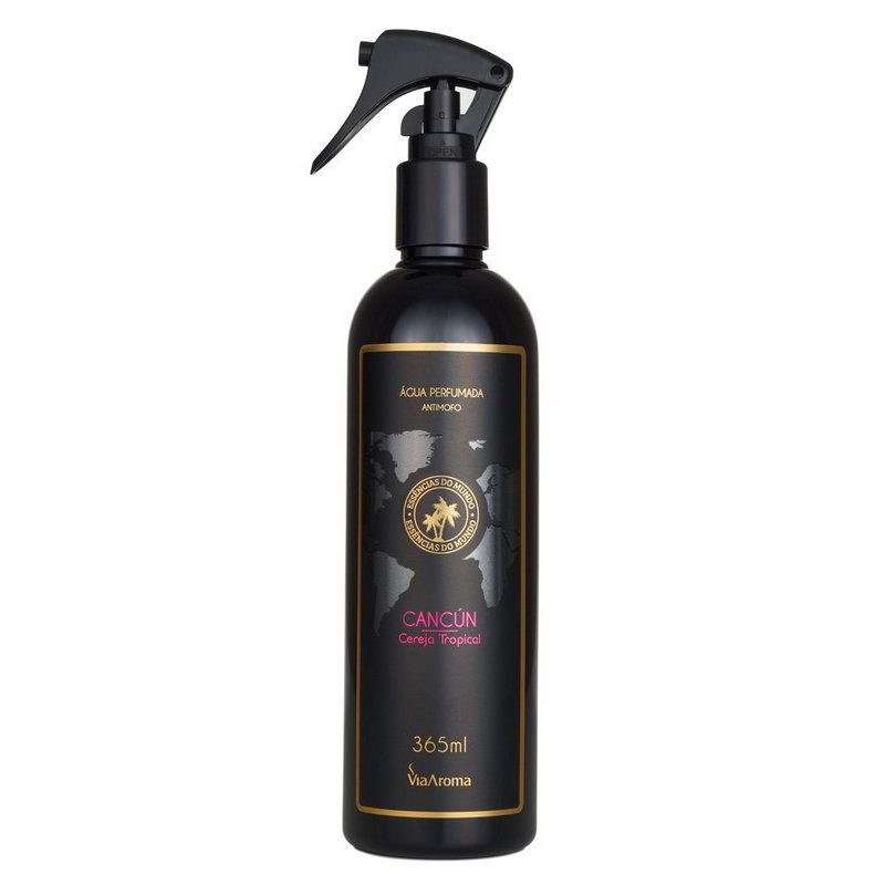 Água Perfumada Cancún - Via Aroma - Frasco com 365ml - Mundo dos Óleos