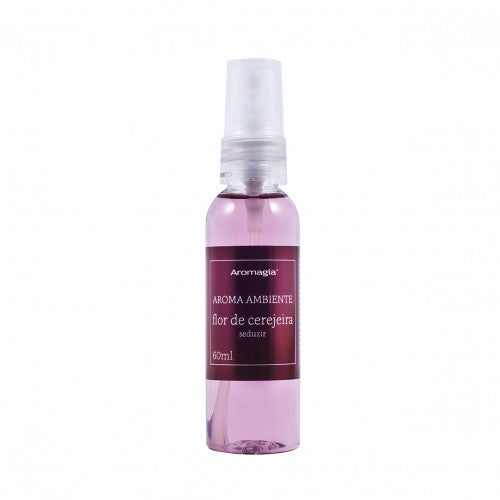 Spray de Ambiente - Flor de Cerejeira - (Com Óleo Essencial de Ylang Ylang) - WNF - Frasco com 60ml - Mundo dos Óleos