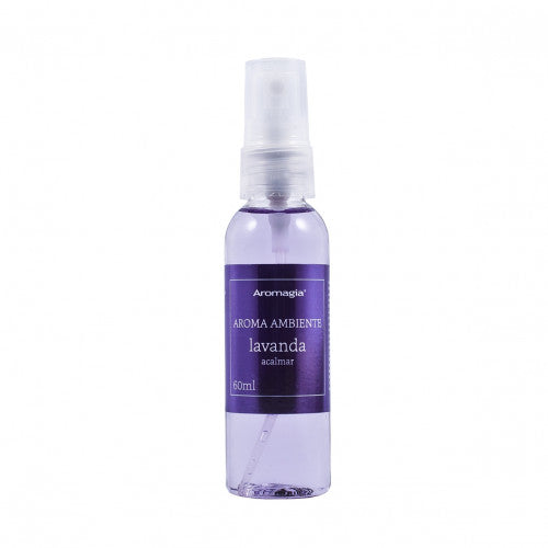 Spray de Ambiente - Lavanda - (Com Óleo Essencial de Lavanda) - WNF - Frasco com 60ml - Mundo dos Óleos
