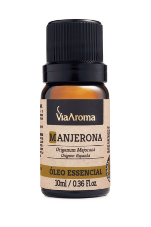 Óleo Essencial de Manjerona - Via Aroma - Frasco com 10ml - Mundo dos Óleos