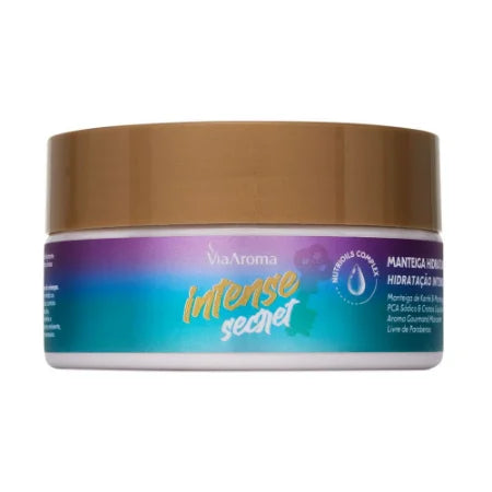 Manteiga Hidratante Desodorante Intense Secret - Via Aroma - Frasco com 200ml - Mundo dos Óleos