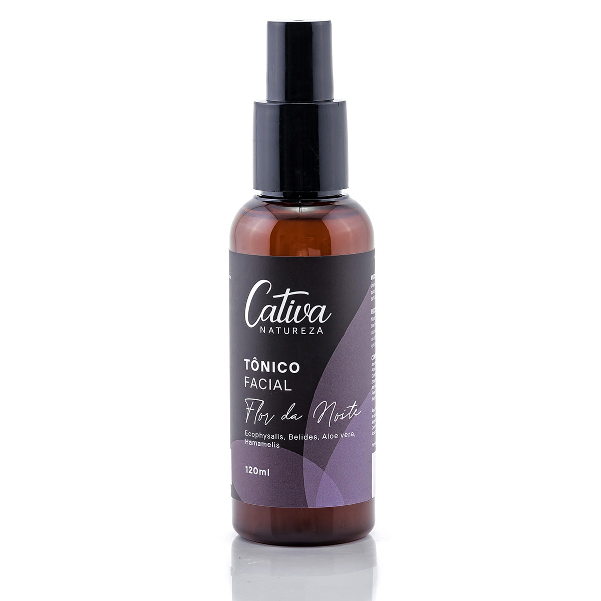 Tônico Facial Flor da Noite - Cativa - Frasco com 120ml - Mundo dos Óleos