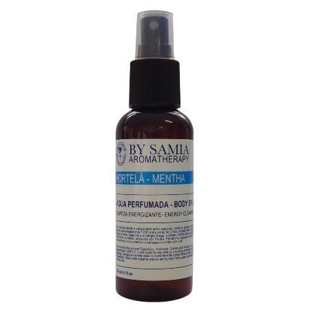 Água Perfumada de Hortelã Brasil - By Samia - Frasco com 120ml - Mundo dos Óleos