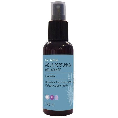 Água Perfumada de Lavanda - By Samia - Frasco com 120ml - Mundo dos Óleos