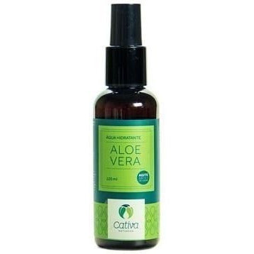 Água Hidratante de Aloe Vera - Cativa - Frasco com 120ml - Mundo dos Óleos