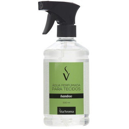 Água Perfumada Para Tecidos - Bamboo - Via Aroma - Frasco com 500ml - Mundo dos Óleos