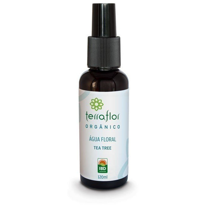Água Floral Orgânica - Tea Tree - Terra Flor - Frasco com 120ml - Mundo dos Óleos