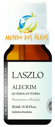 Óleo Essencial de Alecrim (Qt Cineol) Gt Tunísia - Laszlo - Frasco com 10ml - Mundo dos Óleos