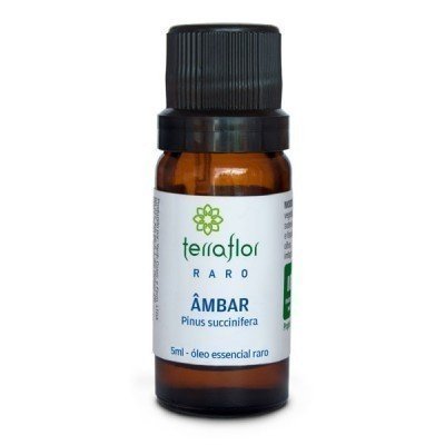 Óleo Essencial de Âmbar - Terra Flor - Frasco com 5ml - Mundo dos Óleos