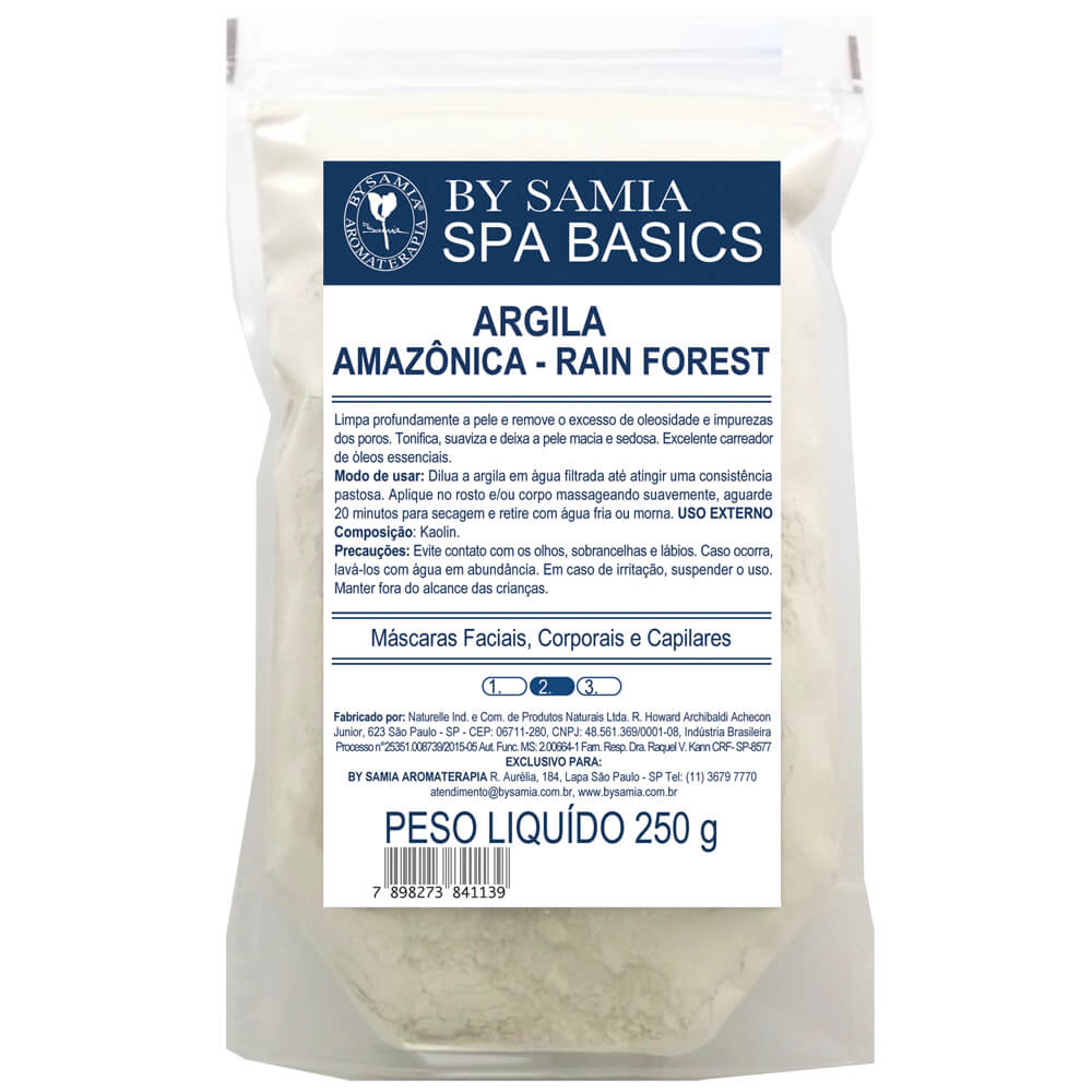 Argila Rain Forest Cinza (AMAZÔNICA) - By Samia - 250g - Mundo dos Óleos