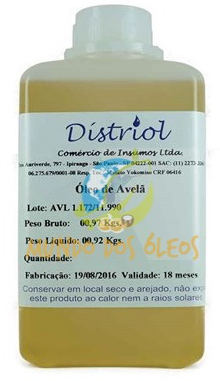 Óleo de Avela - Distriol - Frasco com 1 Litro - Mundo dos Óleos