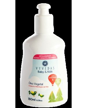 Baby & Kids Óleo Vegetal - Vyvedas - Frasco com 180ml - Mundo dos Óleos