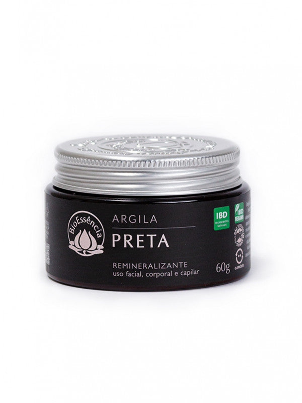 Argila Preta - BioEssência - Frasco com 60g - Mundo dos Óleos
