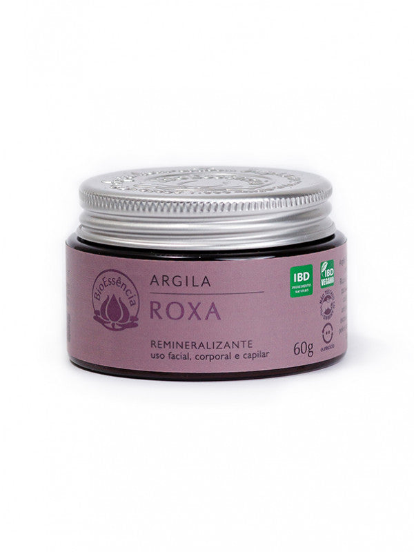 Argila Roxa - BioEssência - Frasco com 60g - Mundo dos Óleos