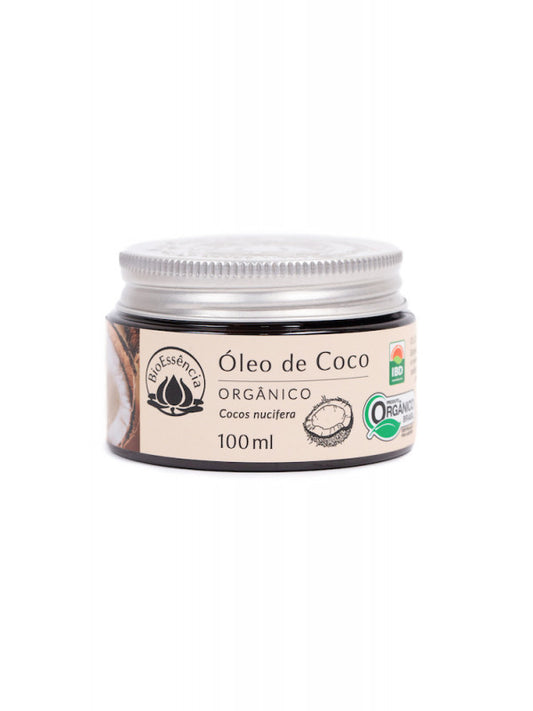 Óleo de Coco Orgânico - BioEssência - Frasco com 100ml - Mundo dos Óleos
