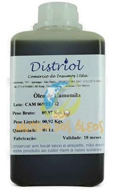 Óleo de Camomila - Distriol - Frasco com 1 Litro - Mundo dos Óleos