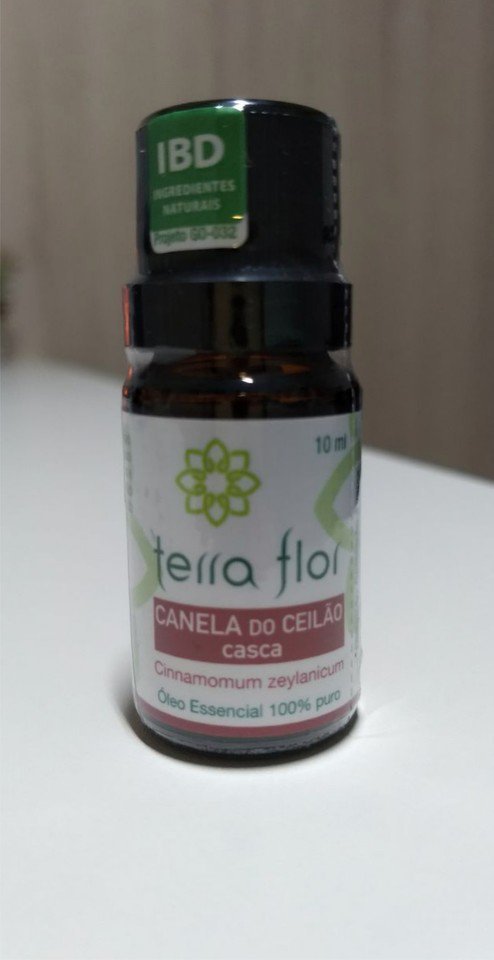 Óleo Essencial de Canela do Ceilão (casca) - Terra Flor - Frasco com 10ml - Mundo dos Óleos