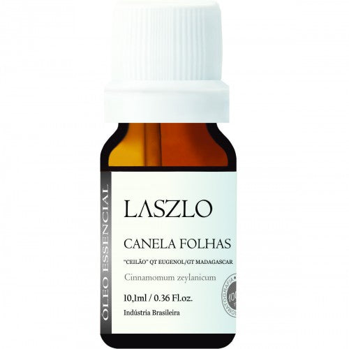 Óleo Essencial de Canela Folhas Ceilão (Qt Eugenol) - Laszlo - Frasco com 10ml - Mundo dos Óleos