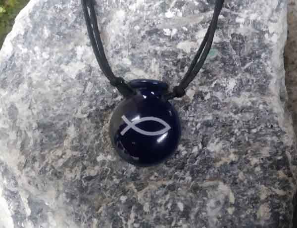 Colar Aromático Coleção Cristianismo Peixe - Cantil Azul - Ortega - Mundo dos Óleos