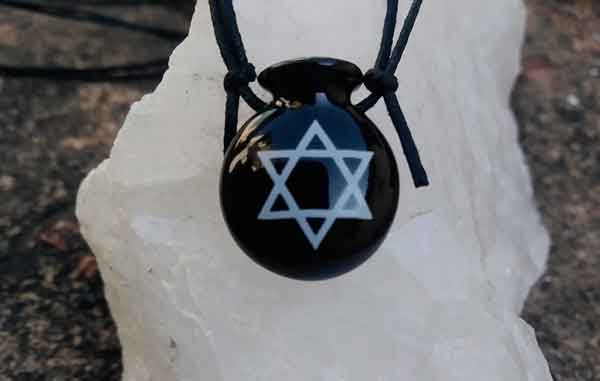 Colar Aromático Coleção Judaísmo Estrela de Davi - Cantil Preto - Ortega - Mundo dos Óleos