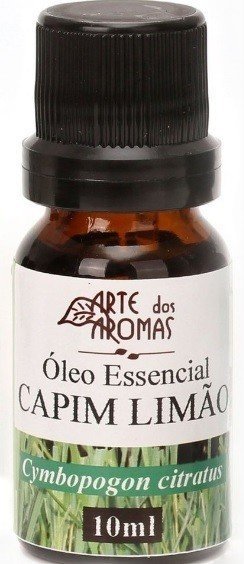Óleo Essencial de Capim Limão - Arte dos Aromas - Frasco com 10ml - Mundo dos Óleos